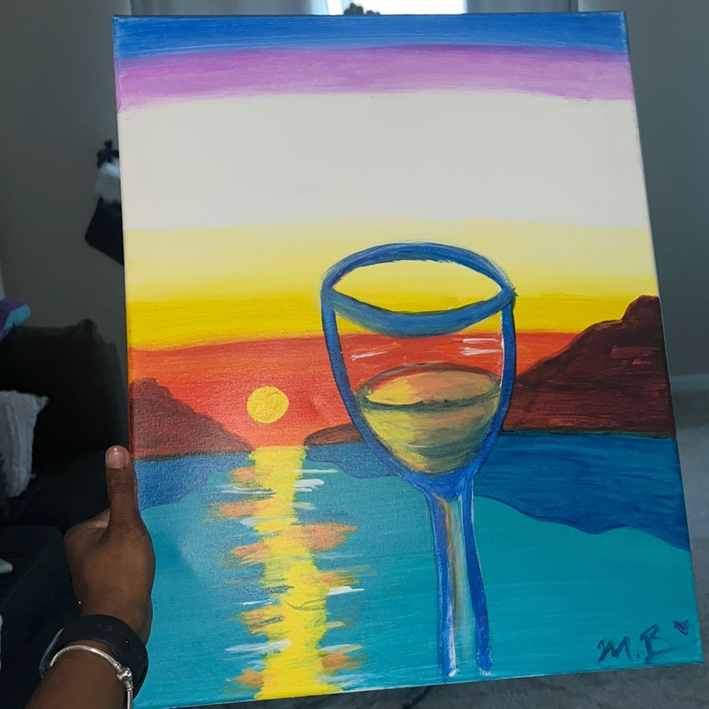 Hand painted painting